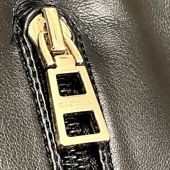 Carvela NWT Over The Knee Back Lace-Up Detail Black Faux Leather Heeled Boots 6 - Picture 14 of 16